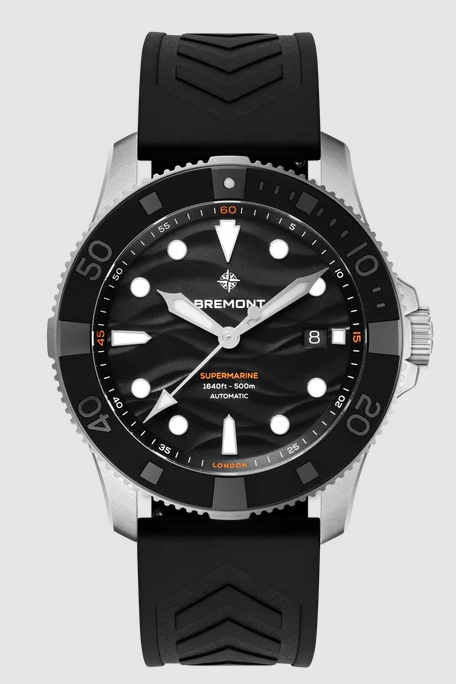 Best Bremont Supermarine 500m sm43-dt-ss-bk-r-s Replica Watch